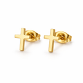 ANCHORED CROSS EARRING
